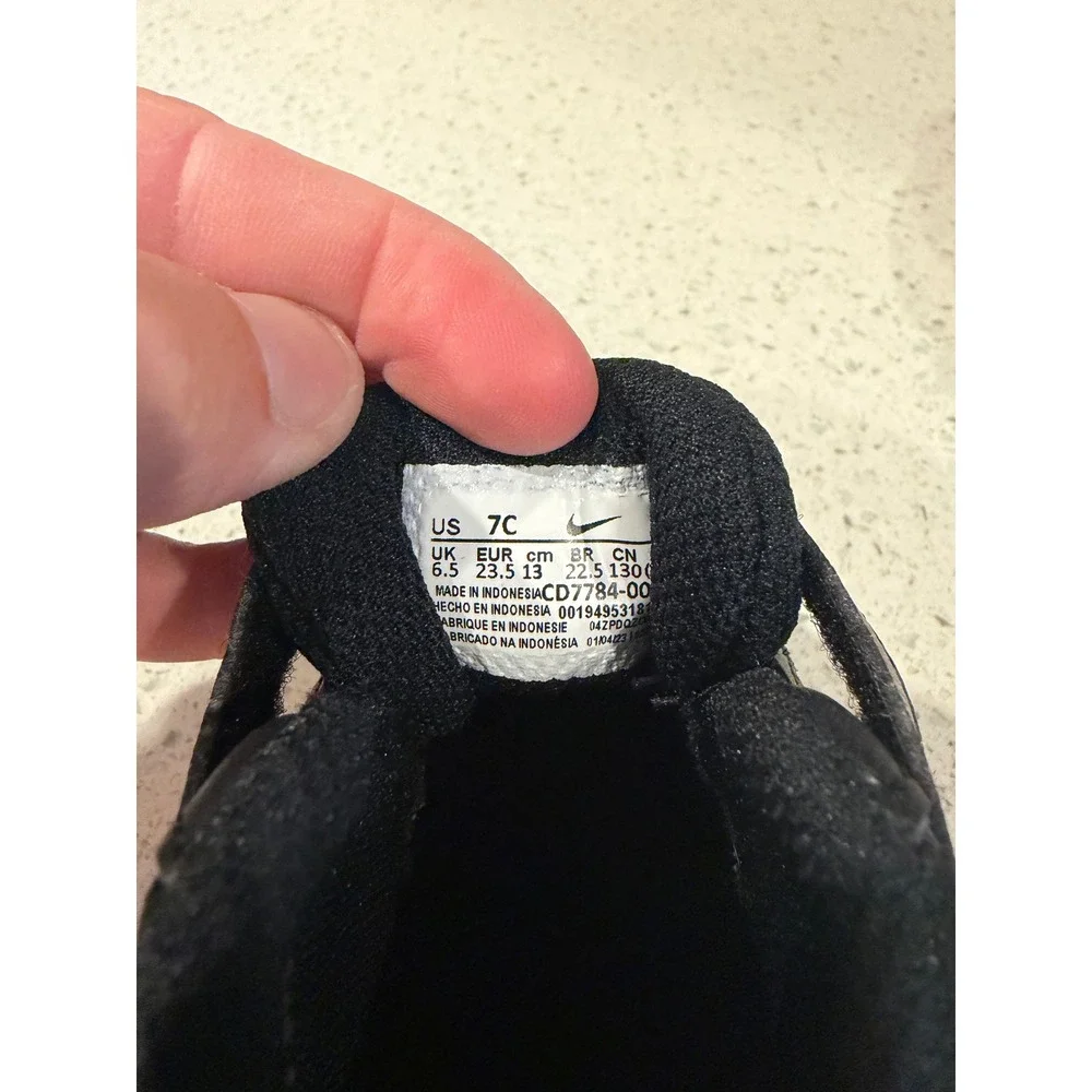 Nike Court Borough Mid 2 Toddler Sneakers Black Pink White